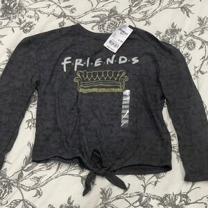 New‎ Osh Kosh 6/6X Front Tie “Friends” Long Sleeve Shirt